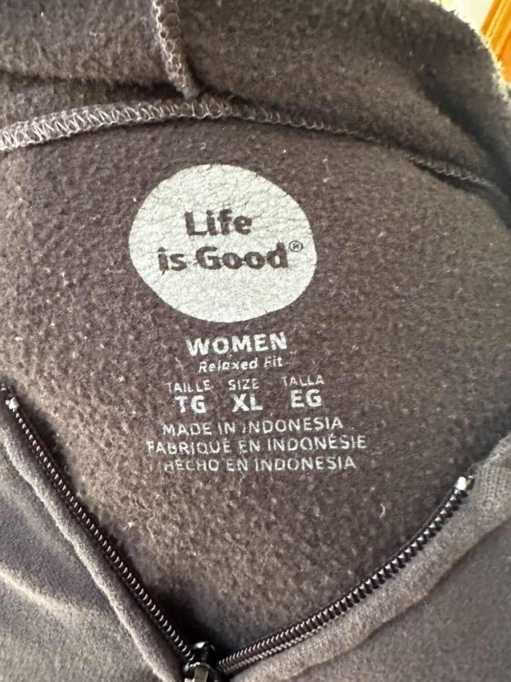Life Is Good Full Zip Hoodie, Women's XL - Picture 13 of 13